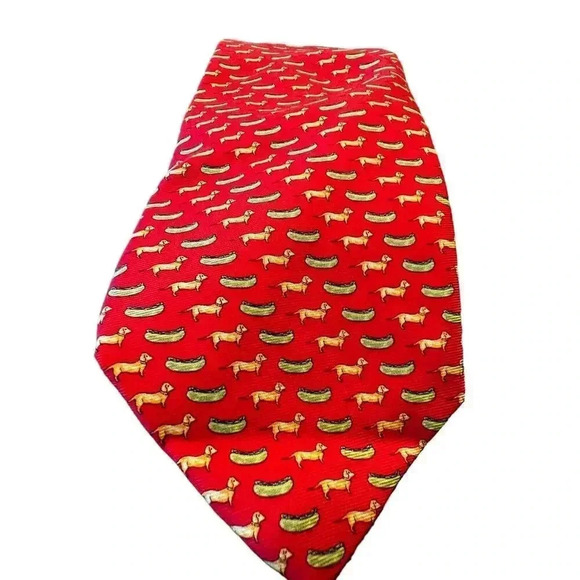 Peter Blair tie weenie dog 100% imported silk OS - Picture 7 of 7